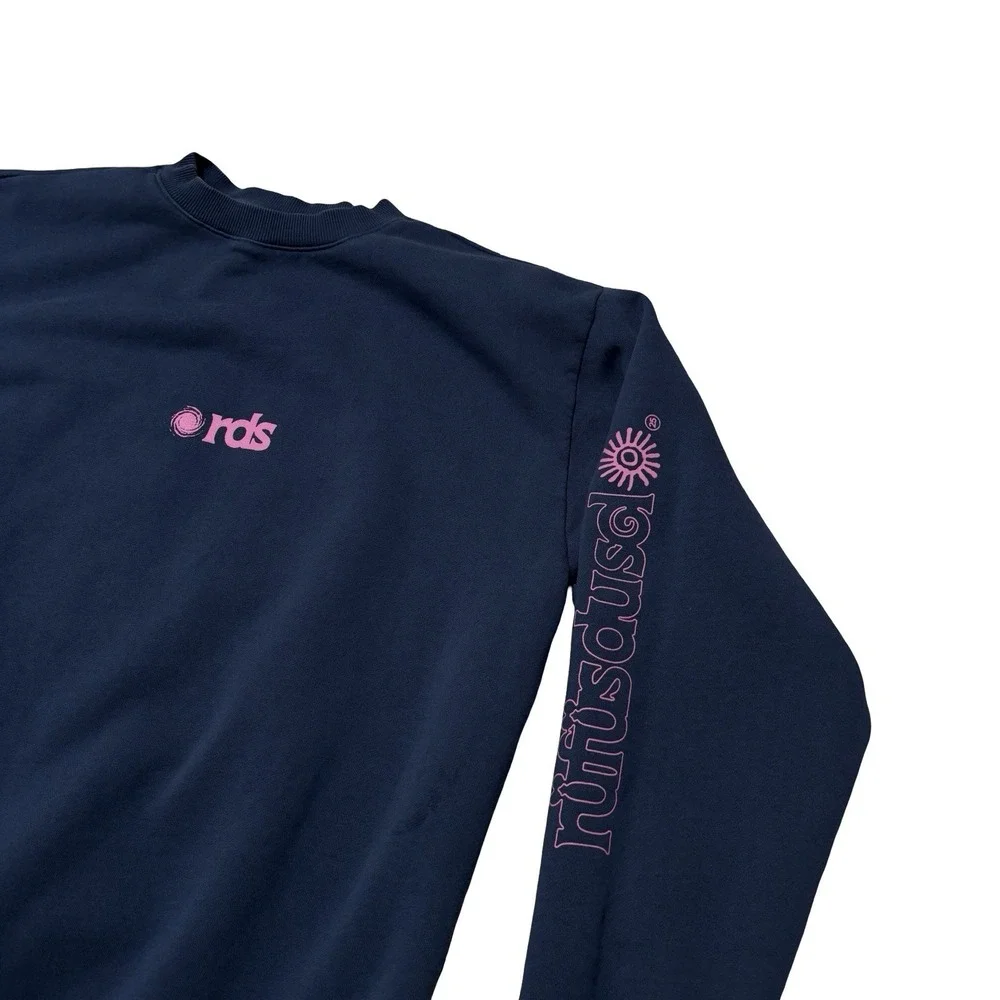 Rufus Du Sol Navy Sweatshirt Rüfüs Tour Merch EDM House Inhale Exhale 2025 SMALL